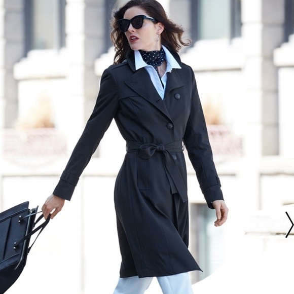 New - WHBM trench coat “price is firm” - Picture 3 of 10